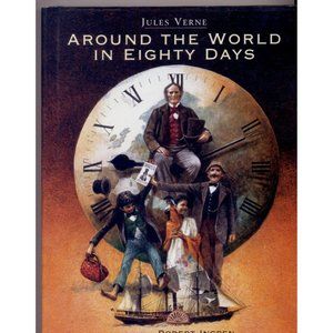 AROUND THE WORLD IN EIGHTY DAYS, Jules Verne ©2000 by Barnes & Noble, H/C 1st Ed
